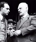 Fermi con A. Sommerfeld al Congresso Internazionale di Fisica Nucleare di Roma, nel 1931.