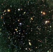 Porzione di universo lontano ricca di galassie, osservata dal VLT.