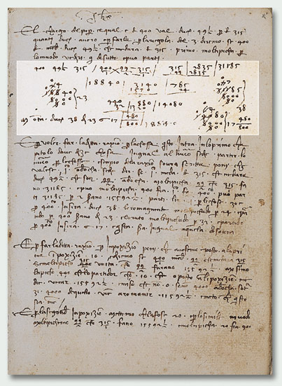 First page of pepper calculations