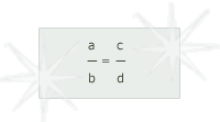 a over b equals c over d