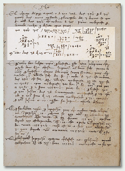 First page of pepper calculations