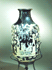 Blue cameo vase